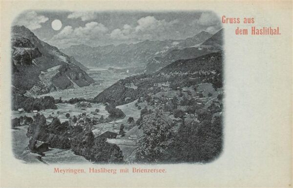 Meyringen Meiringen BE Hasliberg mit Brienzersee