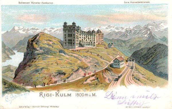Rigi Kulm Kulm Hotel mit Vierwaldstättersee