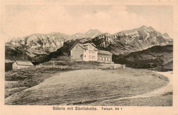 Gaebris 1251m AR Gasthaus Gäbris mit Säntiskette