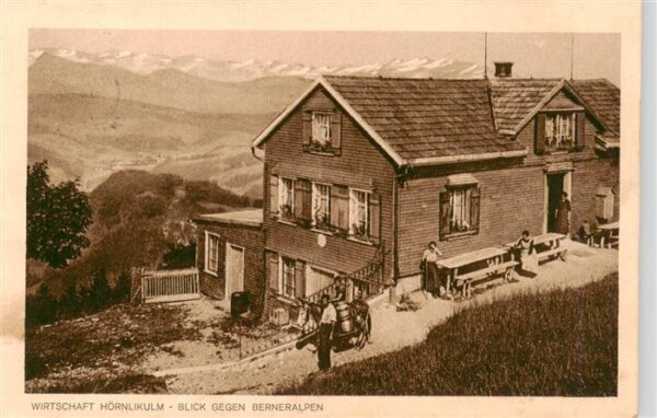 Hoernli-Kulm 1136m ZH Wirtschaft Hörnlikulm Blick gegen Berne