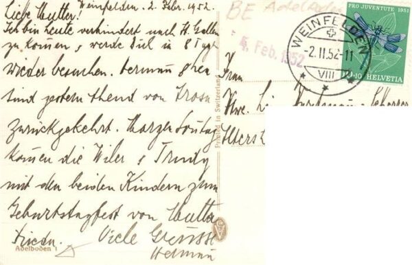 Weinfelden TG Ortsmotiv Künstlerkarte – Bild 2
