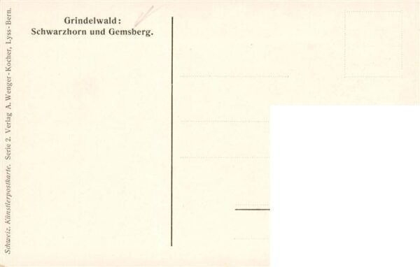 Grindelwald BE Schwarzhorn und Gemsberg – Bild 2