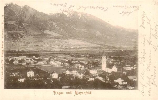Ragaz Bad SG und Mayenfeld Panorama