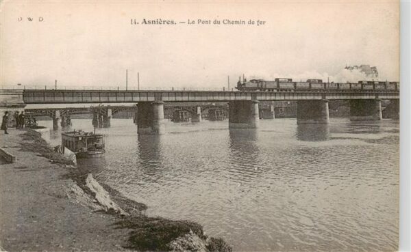 Asnieres 92-sur-Seine Le Pont du Chemin de fer