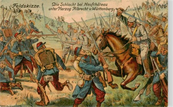 Neufchateau 88 Vosges Die Schlacht bei Neufchateau unter Herz