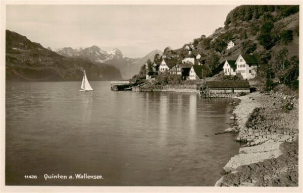 Quinten Sarganserland Panorama am Wallensee