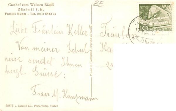 Zaeziwil BE Gasthof zum Weissen Rössli – Bild 2