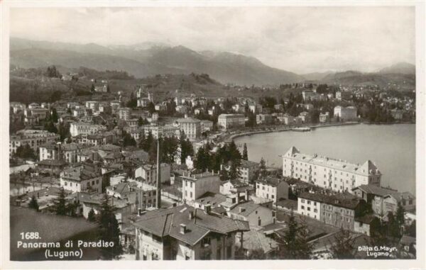 Paradiso Lago di Lugano TI Panorama di Paradiso
