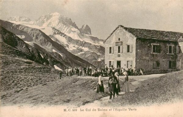 Col de Balme 2204m VS et l'Aiguille Verte