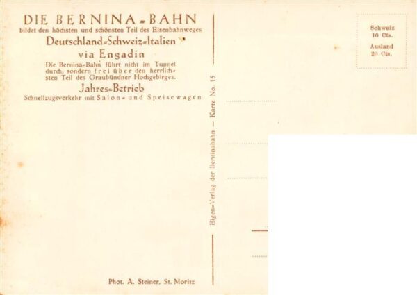 Berninabahn Aussichtswagenzug der Berninabahn am La – Bild 2