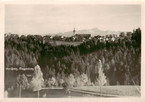 Kirchberg Toggenburg SG Panorama mit Kirche