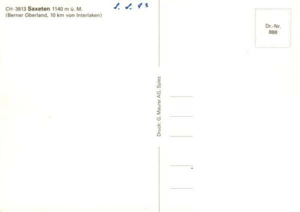Saxeten BE Fliegeraufnahme – Bild 2