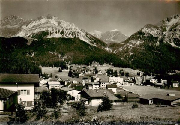 Lenzerheide GR Teilansicht Blick gegen Parpaner Rothor