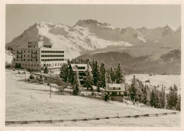 Arosa GR Hotel Prätschli Winterpanorama Alpen