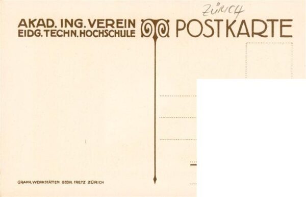 Zuerich  ZH Akad Ing Verein Zeichnung – Bild 2