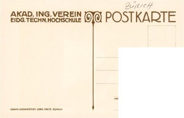Zuerich  ZH Akad Ing Verein Zeichnung – Bild 2