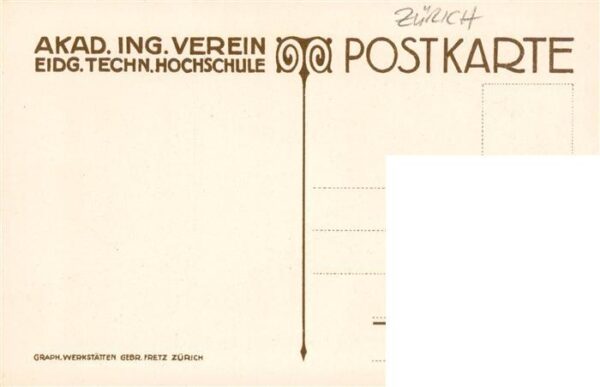 Zuerich  ZH Akad Ing Verein Zeichnung – Bild 2