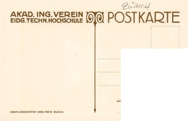 Zuerich  ZH Akad Ing Verein Zeichnung – Bild 2
