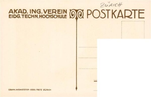 Zuerich  ZH Akad Ing Verein Zeichnung – Bild 2