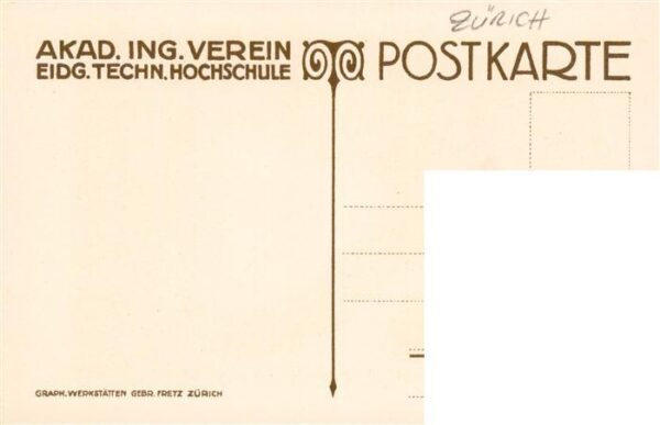 Zuerich  ZH Akad Ing Verein Zeichnung – Bild 2