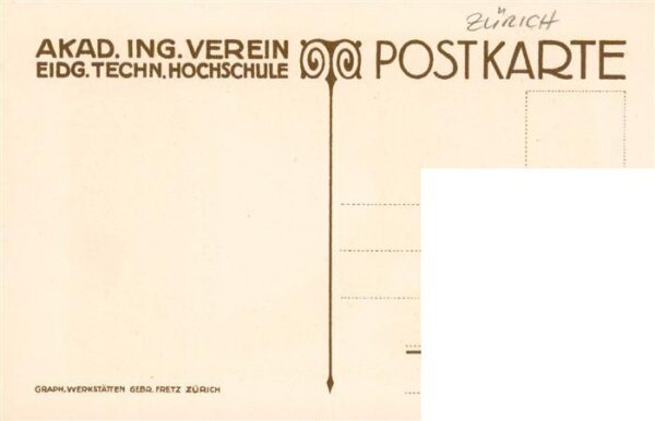 Zuerich  ZH Akad Ing Verein Zeichnung – Bild 2