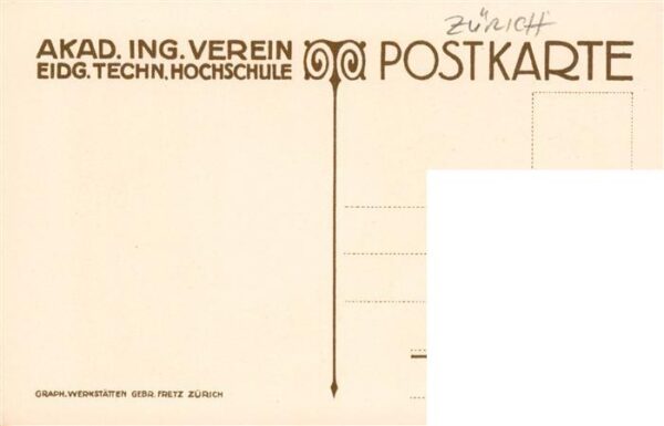 Zuerich  ZH Akad Ing Verein Zeichnung – Bild 2
