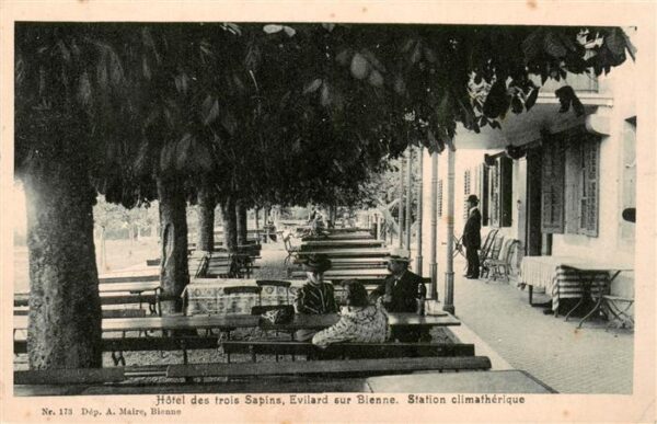 Evilard-sur-Bienne Evilard-Leubringen Bi Hotel des trois Sapins Station climathe