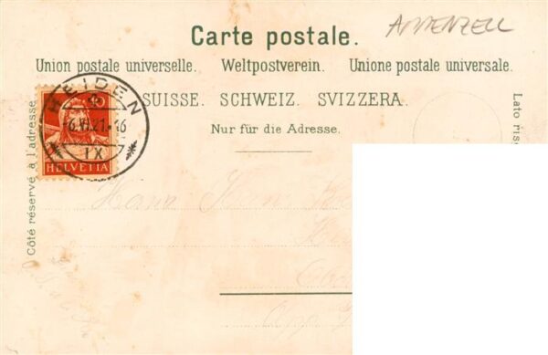 Appenzell IR Gruss aus den Bergen Illustration – Bild 2