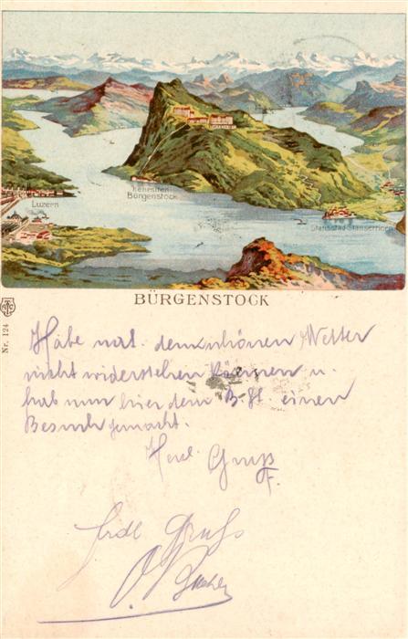 Buergenstock Vierwaldstaettersee NW Panorama aus der Vogelperspektive