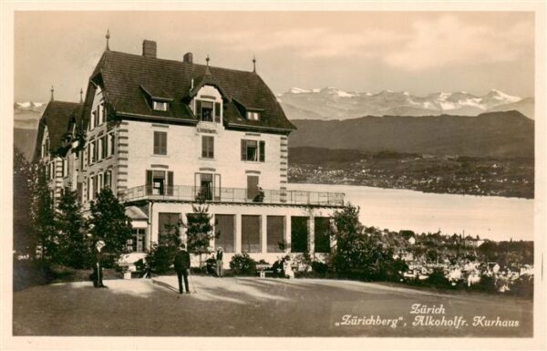 Zuerichberg ZH Alkoholfreies Kurhaus Blick auf den Zür