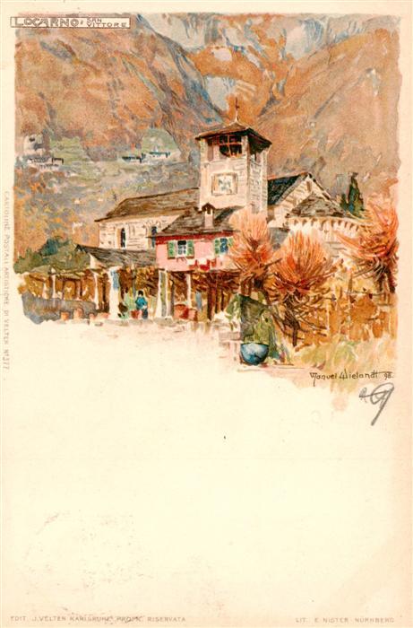 Locarno Lago Maggiore TI Chiesa San Vittore Wielandt Künstlerkar
