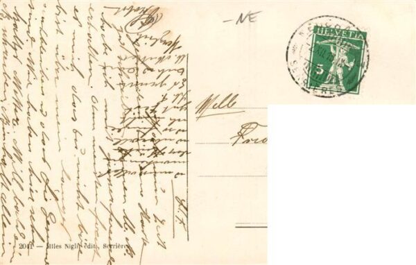 Serrieres  Neuchatel NE Vue générale Suchard Alpes – Bild 2