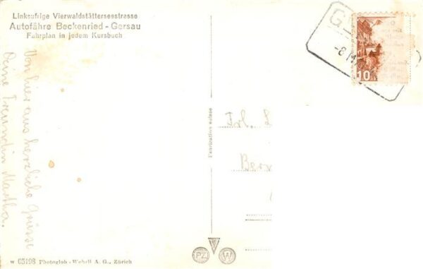 Gersau Vierwaldstaettersee SZ Autofähre Gersau Beckenried – Bild 2