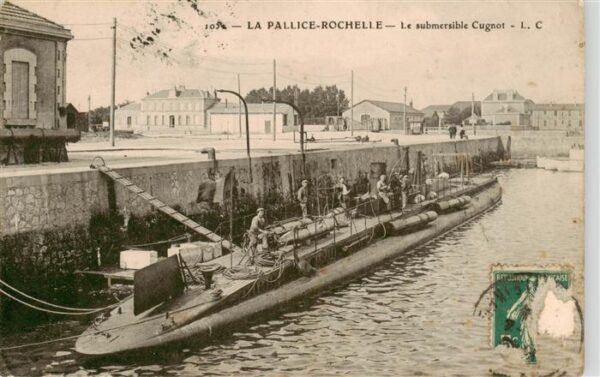 La Pallice-Rochelle 17 Charente-Maritime Le submersible Cugnot