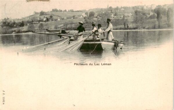 Lac Leman Genfersee GE Des pêcheurs