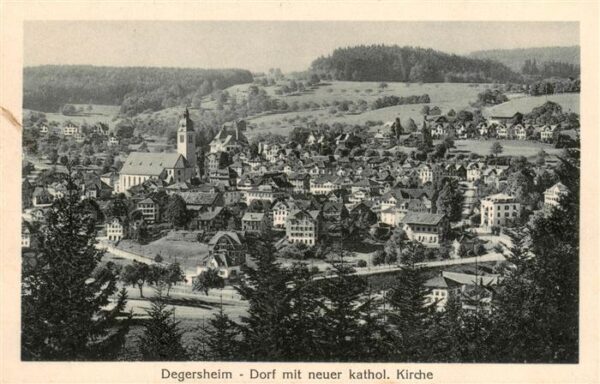 Degersheim  SG Dorf mit neuer kath Kirche