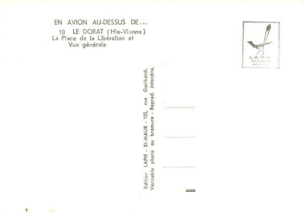 Le Dorat 87 Haute-Vienne La Place de la Liberation Vue aerienne – Bild 2
