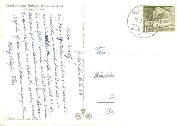 Schwyz SZ Krankenhaus Schwyz Fliegeraufnahme – Bild 2