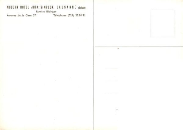 Lausanne VD Modern Hotel Jura Simplon – Bild 2