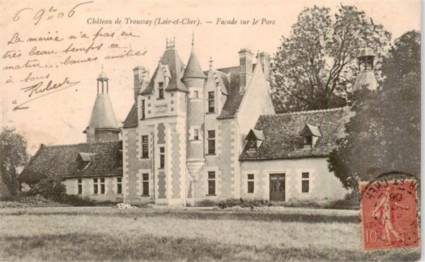 Troussay Cheverny 41 Loir-et-Cher Châteu Facade sur le parc