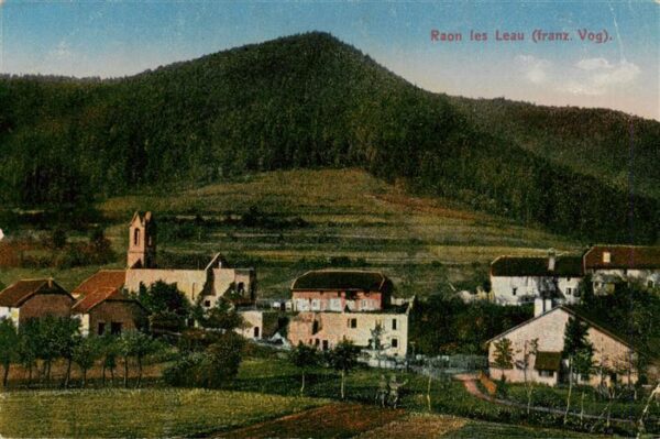 Raon-les-Leau 54 Meurthe-et-Moselle Ortsansicht mit Kirche