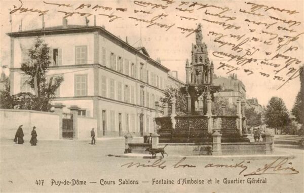 Royat 63-les-Bains Cours Sablons Fontaine d Amboise et le