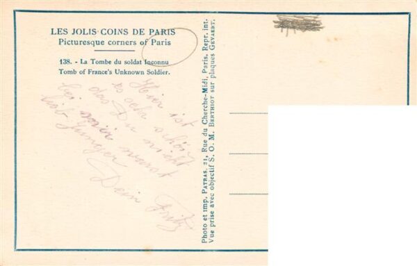 Paris 75 Tome du Sodlat Inconnu Serie Les jolis – Bild 2