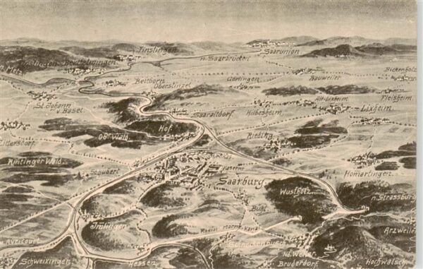 Saarburg Lothringen Sarrebourg 57 Mosell Das Schlachtfeld in Lothringen Kriegssc