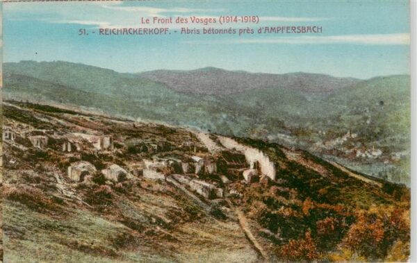 Reichackerkopf Reichsackerkopf Munster 6 Abris bétonnés près d Ampfersbach Front