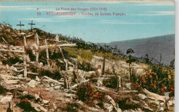 Reichackerkopf Reichsackerkopf Munster 6 Tombes de Soldats Francais Front des Vo