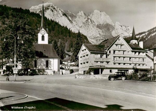 Wildhaus  SG Hotel Sonne Kirche Ortszentrum