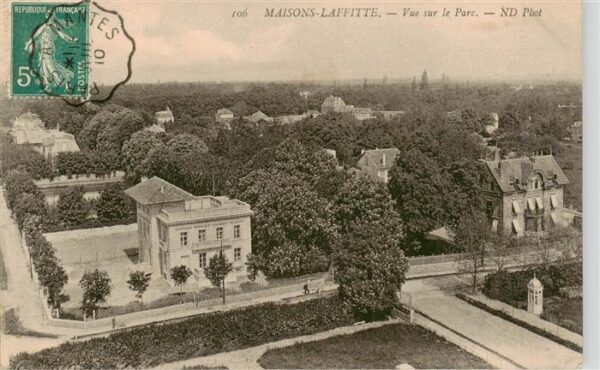 Maisons-Laffitte 78 Yvelines Vue sur le parc