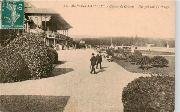 Maisons-Laffitte 78 Yvelines Champ de Courses vue générale du pesage