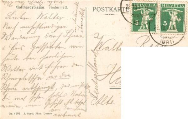 Andermatt UR Panorama Gotthardstrasse – Bild 2
